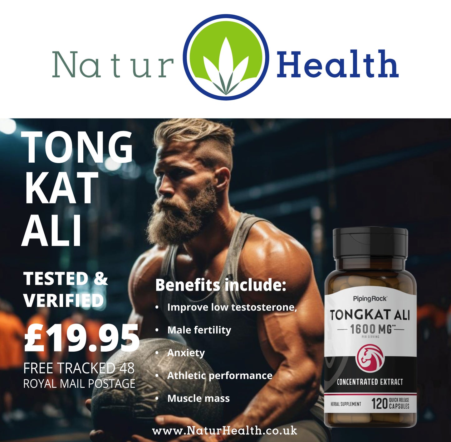 Muscle and Fertility Booster - Naturhealth UK #