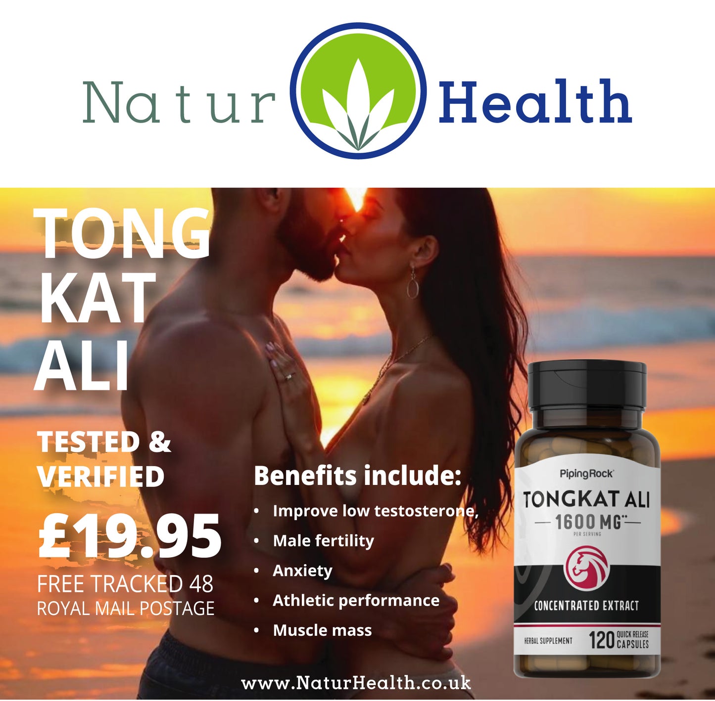 Muscle and Fertility Booster - Naturhealth UK #