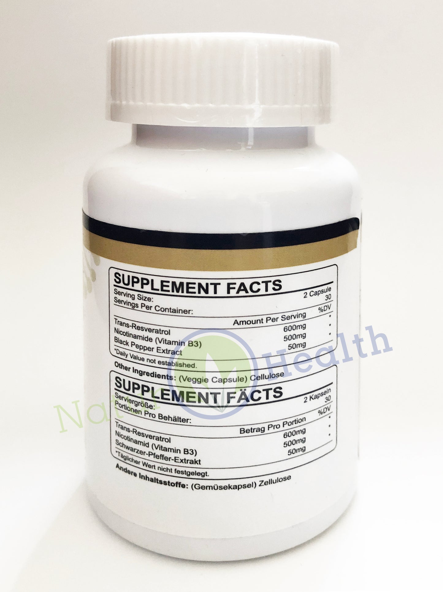 NMN & Resveratrol 60 Capsules Heart & Anti-aging Antioxidant Supplement UK STOCK - Naturhealth UK #