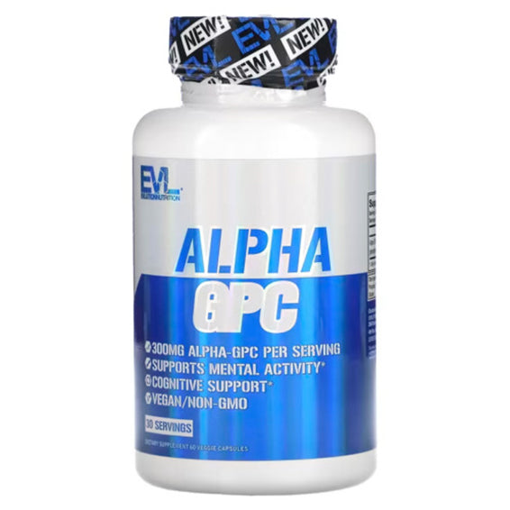 Alpha (GPC) Booster - UK STOCK-600mg pro Portion 60 capsules EVLution Nutrition - Naturhealth UK #