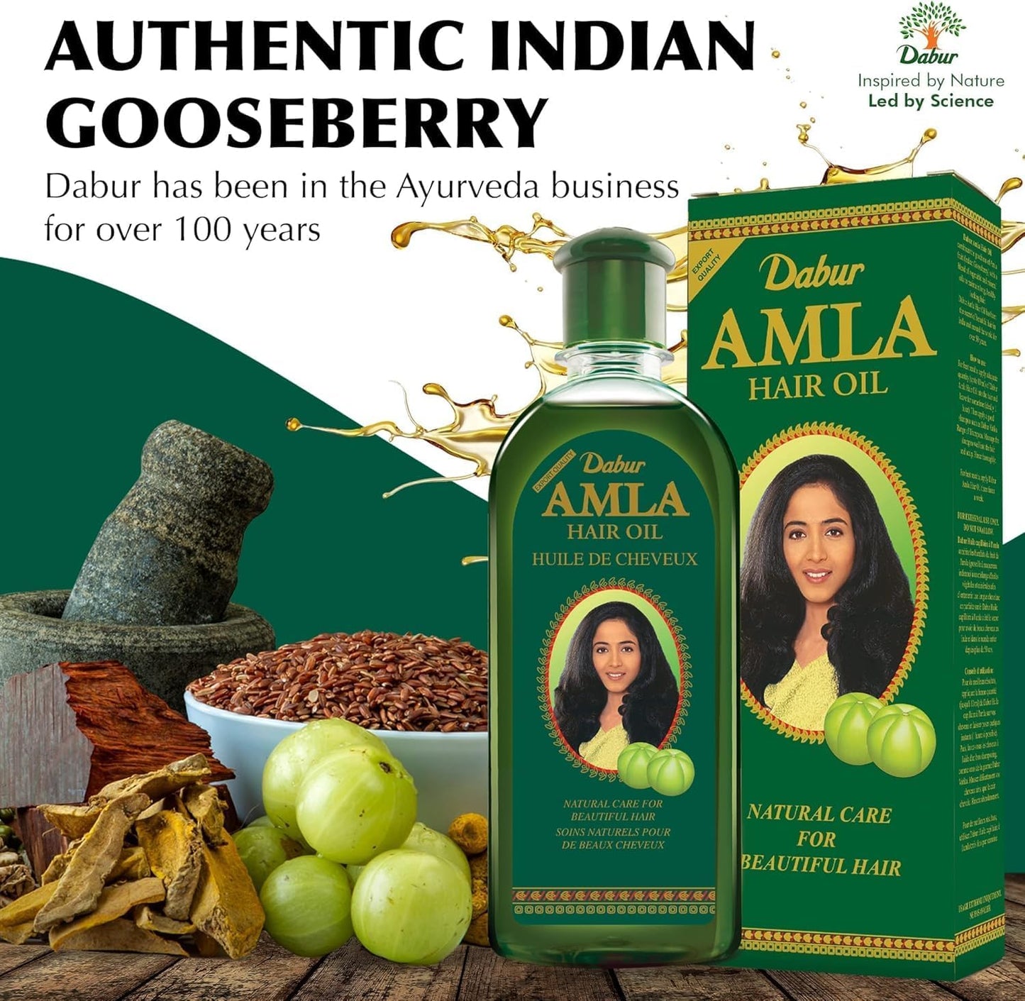 Dabur Amla Hair Oil - 200ml | For Strong, Long and Thick hair | Nourishes Scalp | Controls Hair Fall, Strengthens Hair & Promotes Hair Growth (Packing May Vary)