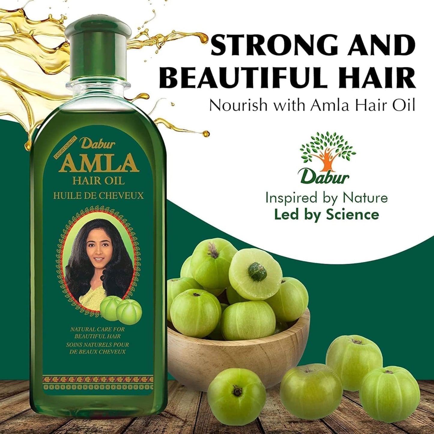 Dabur Amla Hair Oil - 200ml | For Strong, Long and Thick hair | Nourishes Scalp | Controls Hair Fall, Strengthens Hair & Promotes Hair Growth (Packing May Vary)