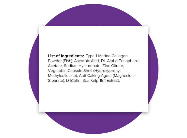 HEY NUTRITION COLLAGEN COMPLEX HYALURONIC ACID/SEA KELP - Naturhealth UK #