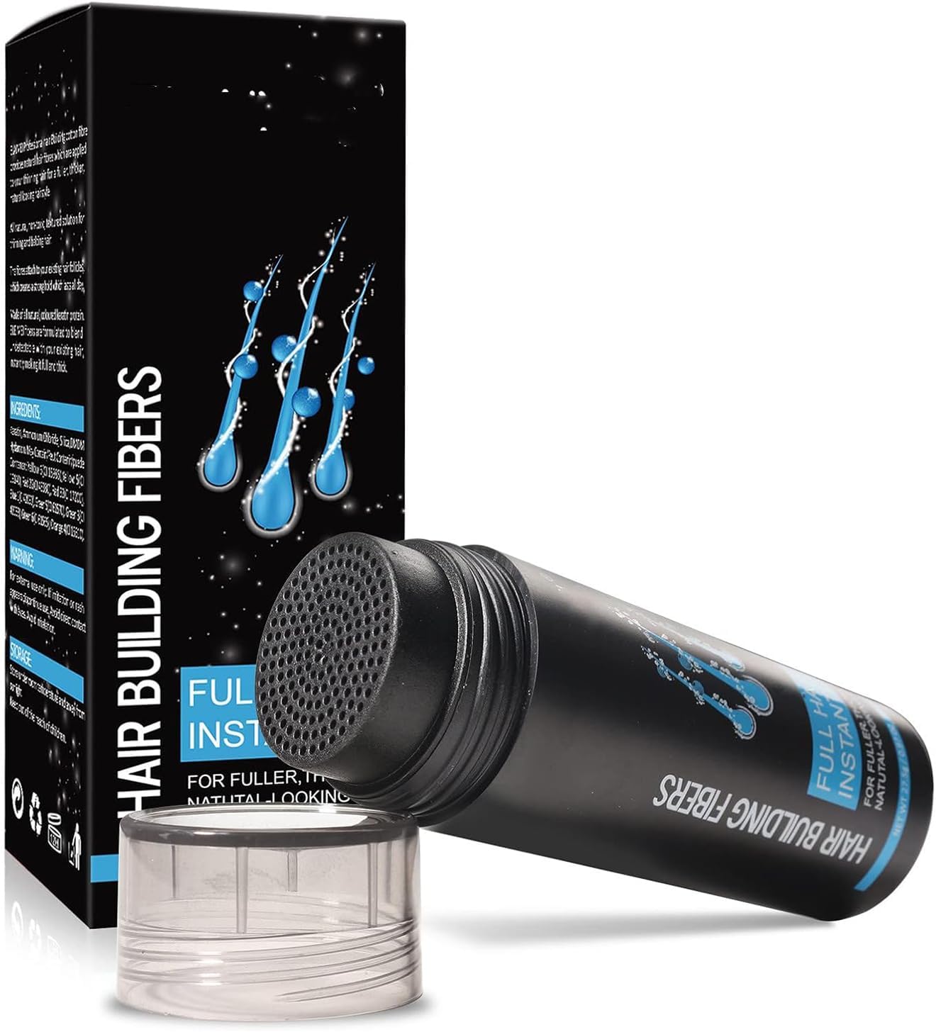 Hair Fibres Dark Brown, Hair Fibers For Men Professional Quality Fibre Hair Powder Spray Hair Building Fibers Hair Loss Concealer for Men and Women for Bald Spots & Thinning Hair (Dark Brown) - Naturhealth UK #