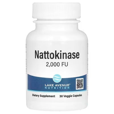 Lake Avenue Nutrition, Nattokinase, Proteolytic Enzyme, 2,000 FUs, 30 Veggie Capsules - Naturhealth UK #