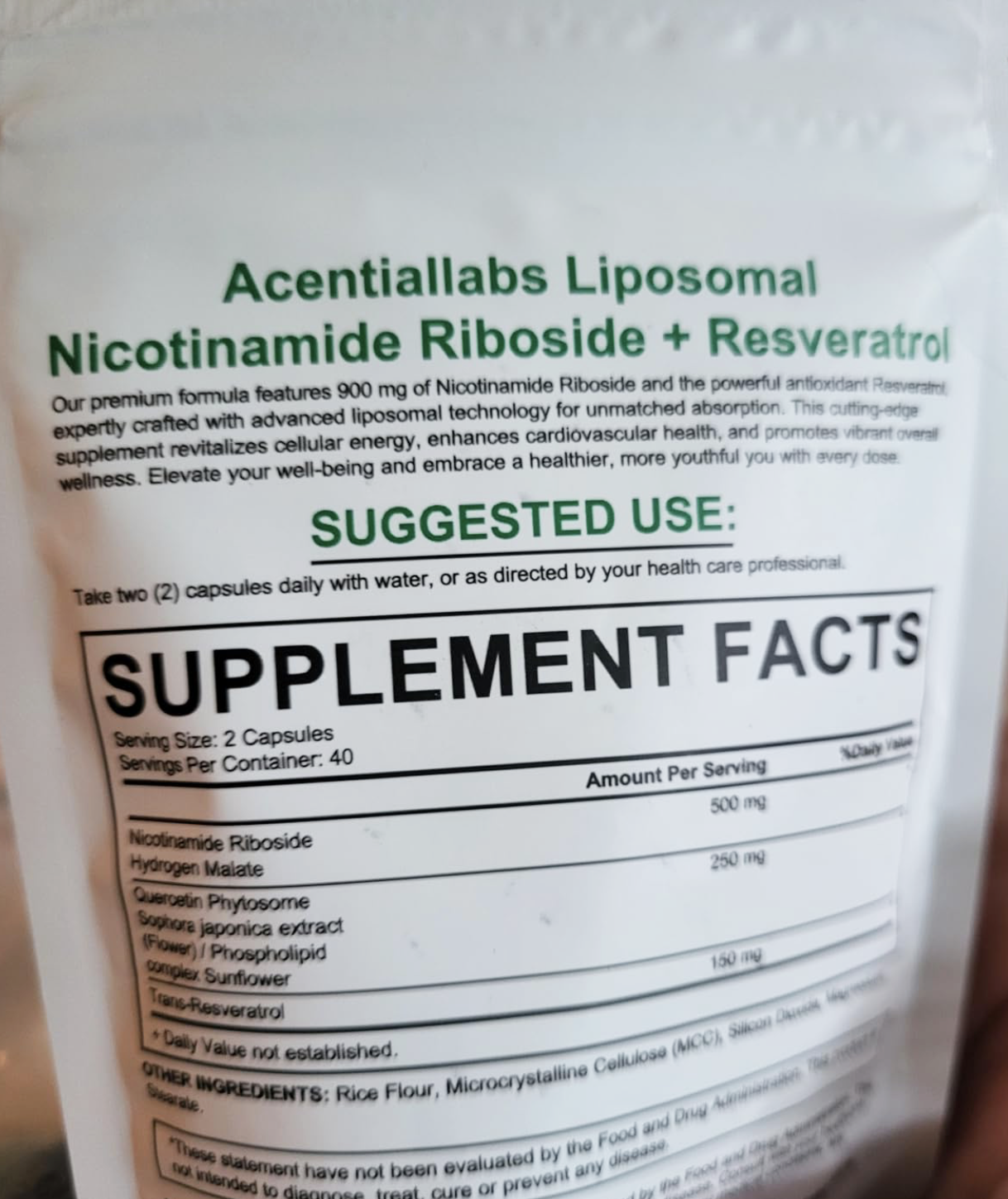 Liposomal NAD+ Supplement with Resveratrol, 900mg NAD Supplements, NAD Plus Boosting 80 Capsules, High Absorption, Nicotinamide Riboside Resveratrol Supplement Support Cellular Repair & Healthy Aging - Naturhealth UK #