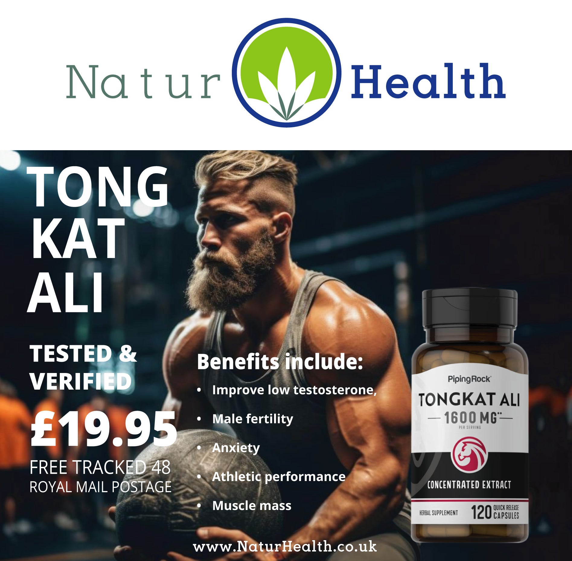 Muscle and Fertility Booster - Naturhealth UK #